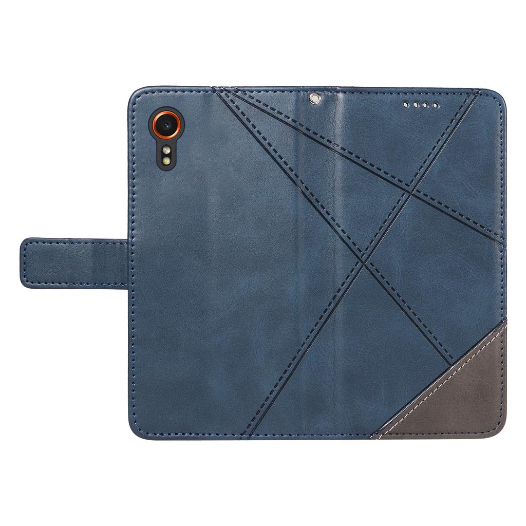 Для Samsung Galaxy Xcover7 Чехол Противоударный Геометрическая Линия Кожаный Чехол для Телефона Держатель для Карт