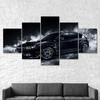 Subaru Impreza WRX Car Canvas 5 Piece Five Panel Print Modern Wall Art Poster Picture Home Decor Gift For Him For Her