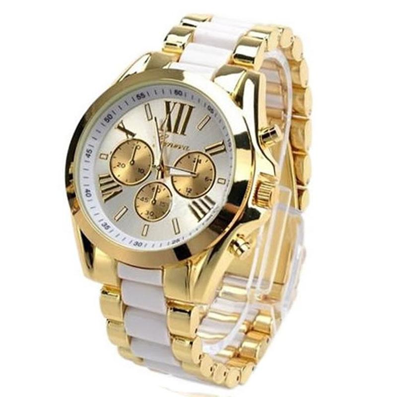 Luxury Stainless Steel Watch Date Week Men Quartz Analog Wrist Watch