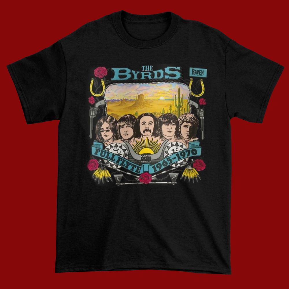 Отличная винтажная футболка The Byrds Full Flyte 1965-1970, все размеры, AC448, унисекс