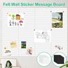 Фетровые вкладки для доски объявлений Декоративная фетровая доска для булавок со съемным клеем Наклейки на стену для DIY Фетровые доски для офиса Домашний декор