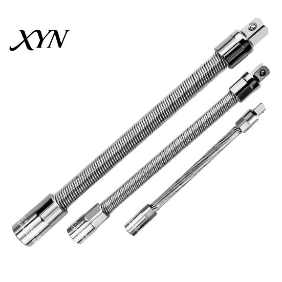 Гибкий удлинитель 1/3 шт. Стержень, 3/8" 1/4" 1/2" Привод, Гибкий удлинитель для гаечного ключа в труднодоступных местах, Удлинитель для торцевых головок, Электрический соединительный стержень для пространств