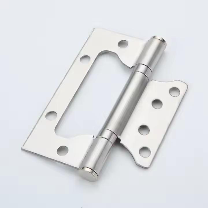 Modern Stainless Steel Door Hinges with Ball Bearings Chrome Finish Hardware
