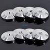 8Pcs 25x5mm Aluminum Alloy Amplifier Speaker Feet Spikes Black Ring Machine Mats Pads Replacement Tool