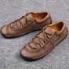 Мужская мужская обувь большого размера 38-48, модная повседневная кожаная обувь, мужская кожаная обувь ручной работы
