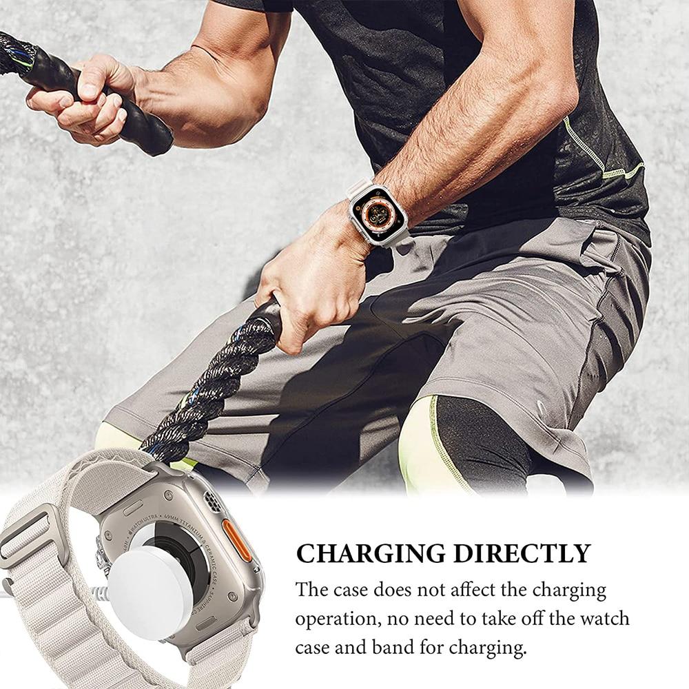Чехол для Apple Watch Ultra 49 мм, защитный жесткий корпус из поликарбоната, полый каркас, бампер для iwatch 8 Pro/Ultra