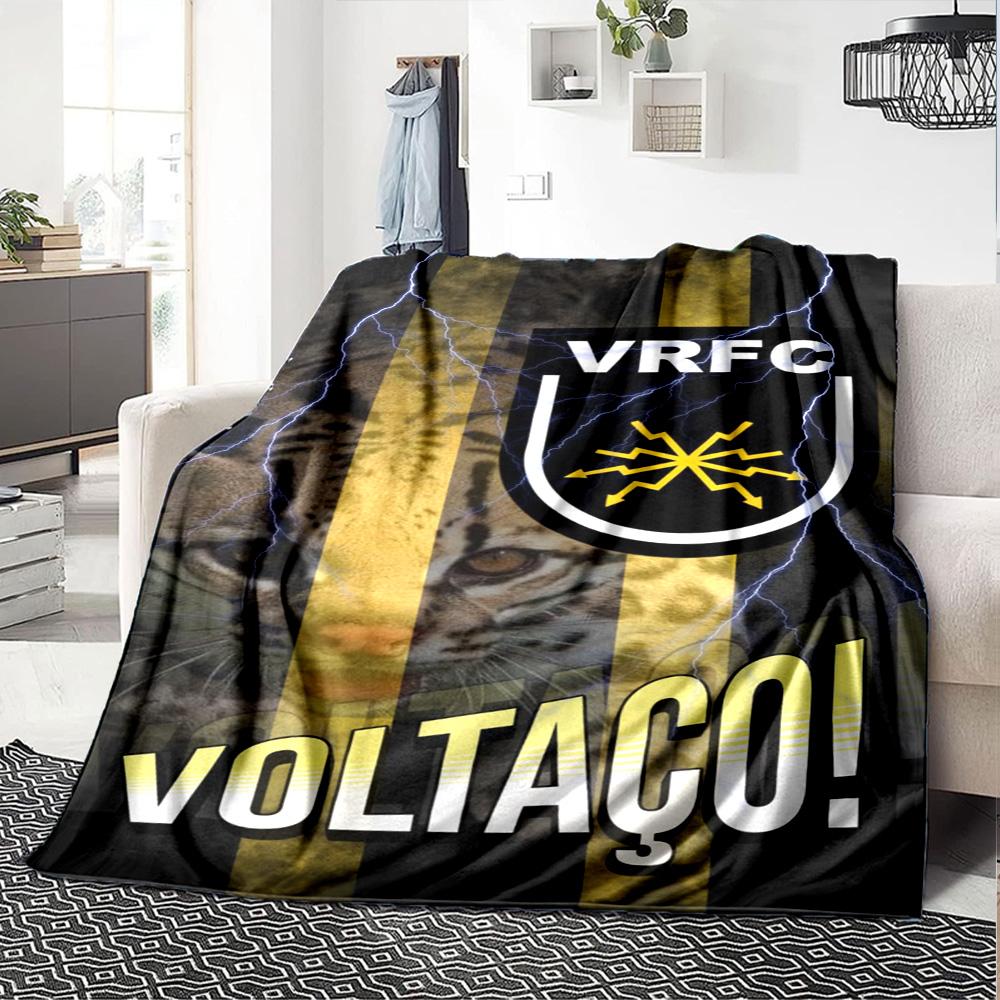 Volta Redonda FC Print Flannel Blanket High Quality Warm Comfortable Cover for All Seasons Perfect for Gifts Home Decor