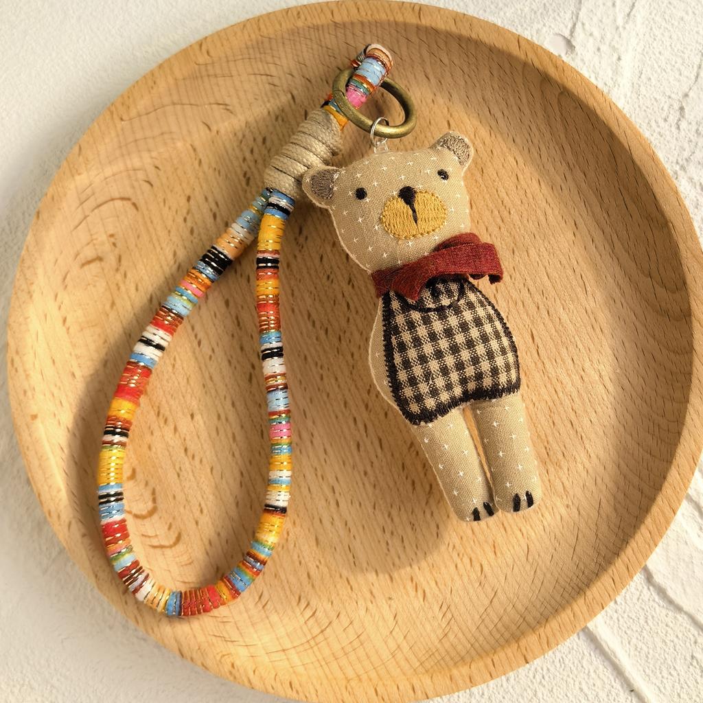 Ручная работа Тканевый Мультяшный Кулон Кукла Брелок Аксессуары для Сумки Милая Коллекция Ювелирных Изделий с Животными