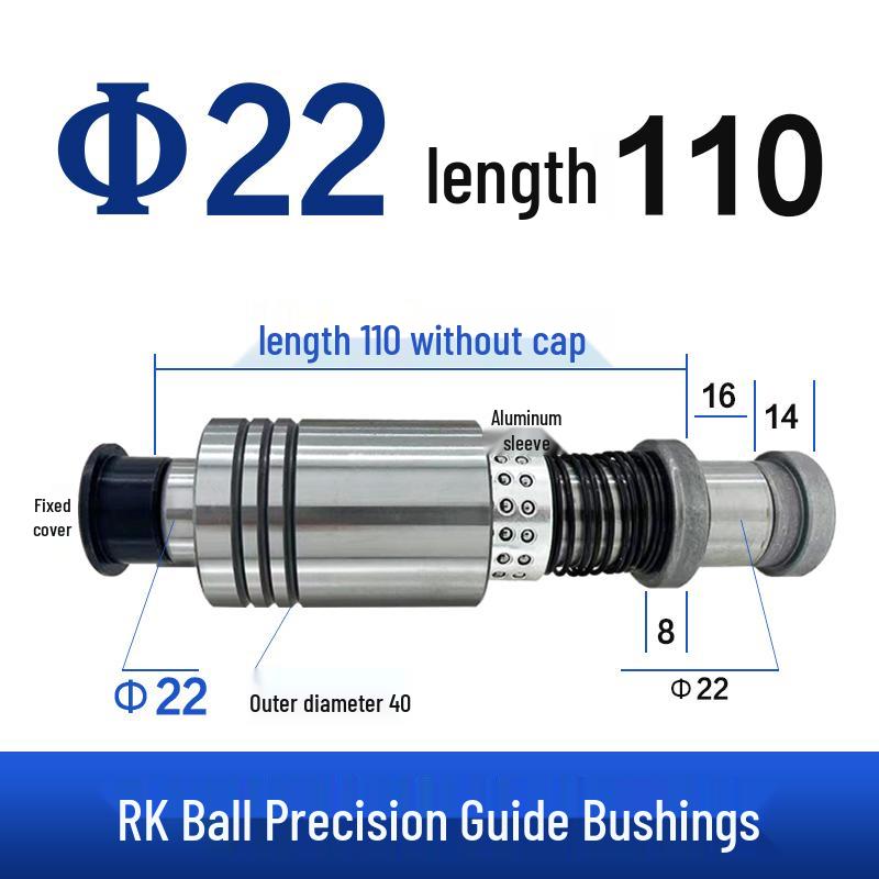 Replacement Disc Mill Mold Accessories - Cross Roller Rolling Rubber Sleeve & Outer Guide Post Bushing Set
