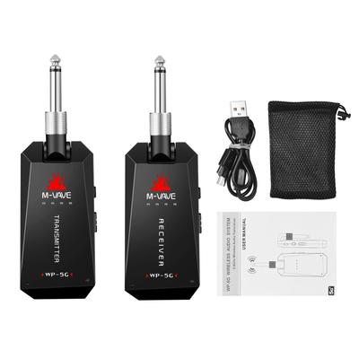M-VAVE WP-5G Беспроводная гитарная система 5,8G Перезаряжаемый аудиопередатчик и приемник ISM Band для