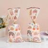 50pcs Boho Rainbow Plastic Gift Bags Candy Cookie Packaging Treat Bag Wedding Birthday Party Decoration Shower Supplies
