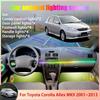 Для Toyota Corolla Allex MK9 E120 E130 2001~2013 2/18 в 1 Автомобильная лампа атмосферной подсветки RGB Оттенок Комплект Стример Атмосферный комплект Неоновые огни 4