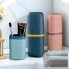Портативный дорожный стакан для мытья, держатель для зубной щетки, коробка для хранения зубной пасты, органайзер для ванной комнаты, решение для домашнего хранения