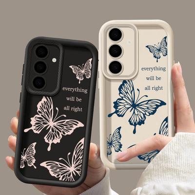 Чехол-бабочка для Samsung Galaxy S25 S24 S23 S22 Ultra S21 S24 FE A14 A34 A15 A35 A52 A53 A54 A16 A56 5G Противоударная Мягкая Обложка