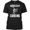 Jiu Jitsu Tshirt Aggressive Cuddling BJJ MMA Jujitsu Gift T-Shirt for Men, Black, Medium