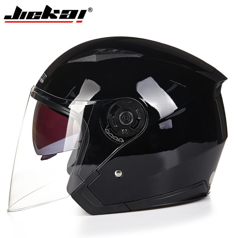 Genuine JIEKAI Helmet Motorcycle Motorbike Dual Lens Summer Winter Open Face Helmet Moto capacete para motocicleta casco516