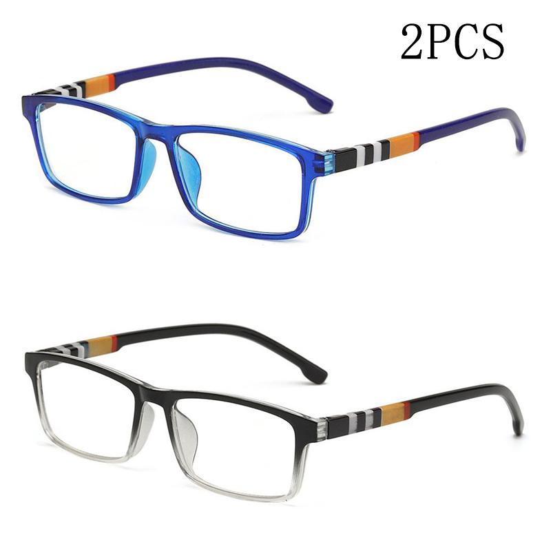Модные анти-синие очки для чтения 2 пары защитных очков для чтения унисекс удобные очки для чтения 653