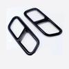 For Mercedes Benz W117 CLA 2013-2016 Titanium Black / Silver Car Tail Throat Exhaust Pipe Muffler Tip Cover Trims 2Pcs/Sets