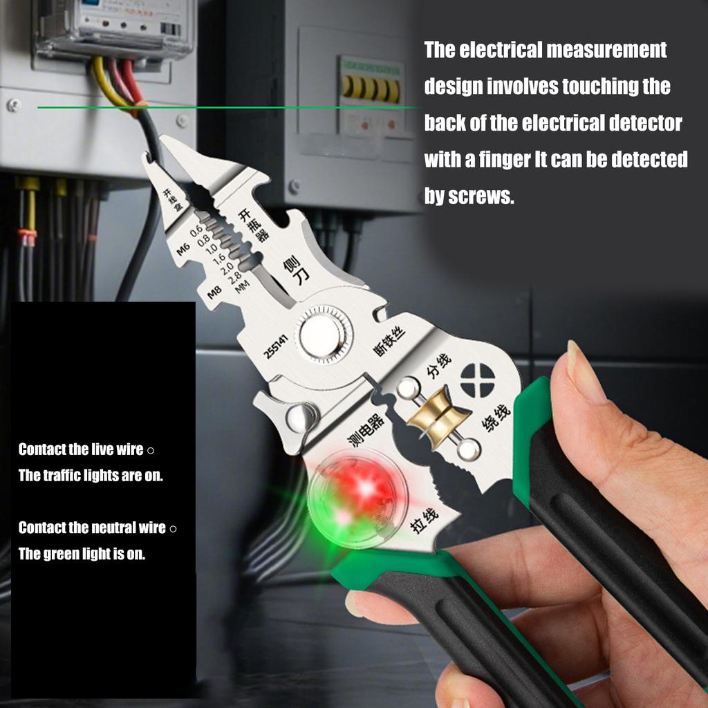 Складные эффективные электрические клещи для зачистки с удобной рукояткой для резки проволоки, зачистки, эффективной работы
