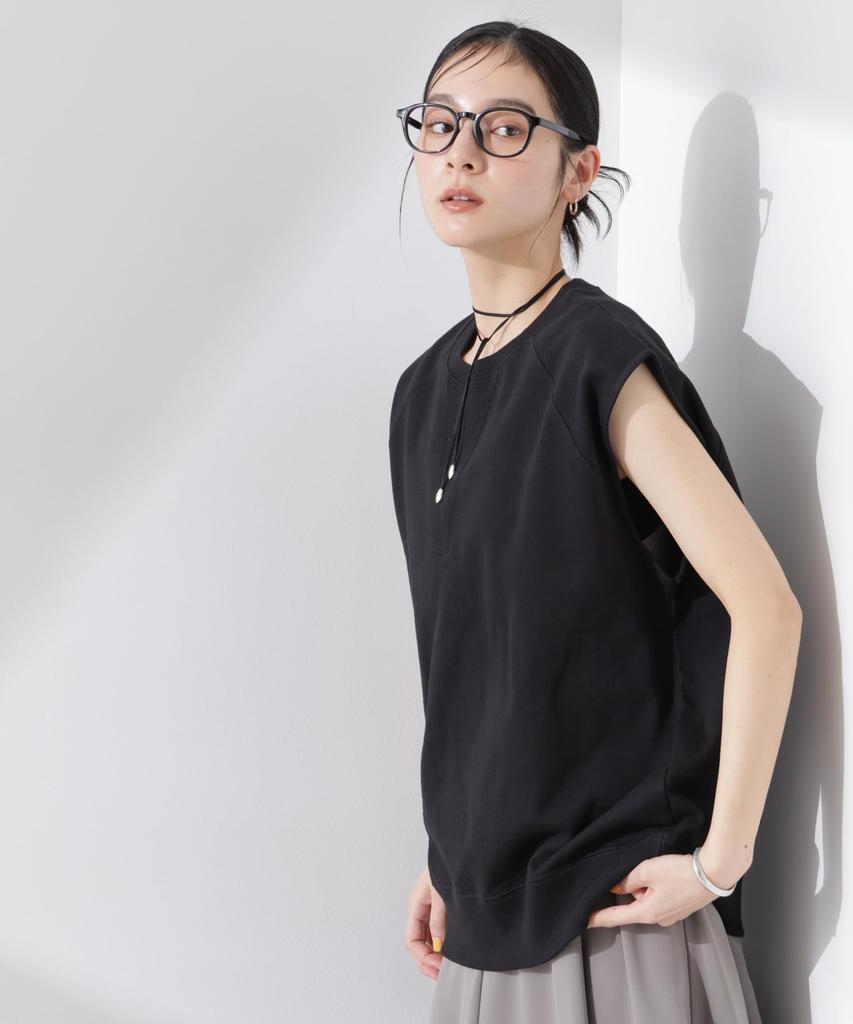 Sleeveless Sweat Tops F 010 Black [Nano Universe] Women's 669-5124320