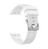 Silicone Watchband Strap Silver Buckle for Garmin Forerunner 45