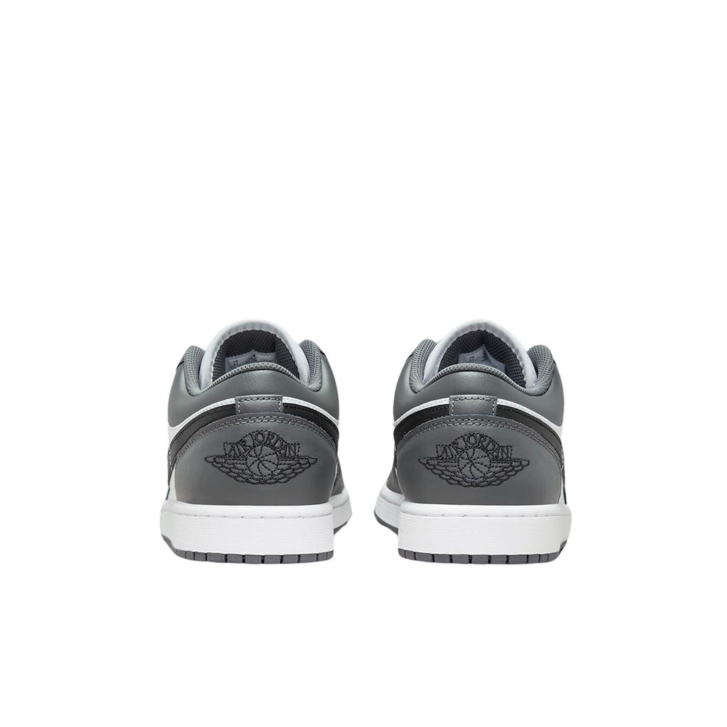 Air Jordan 1 Low Железно-серый Черный Мужские Кроссовки Белый 553558-152