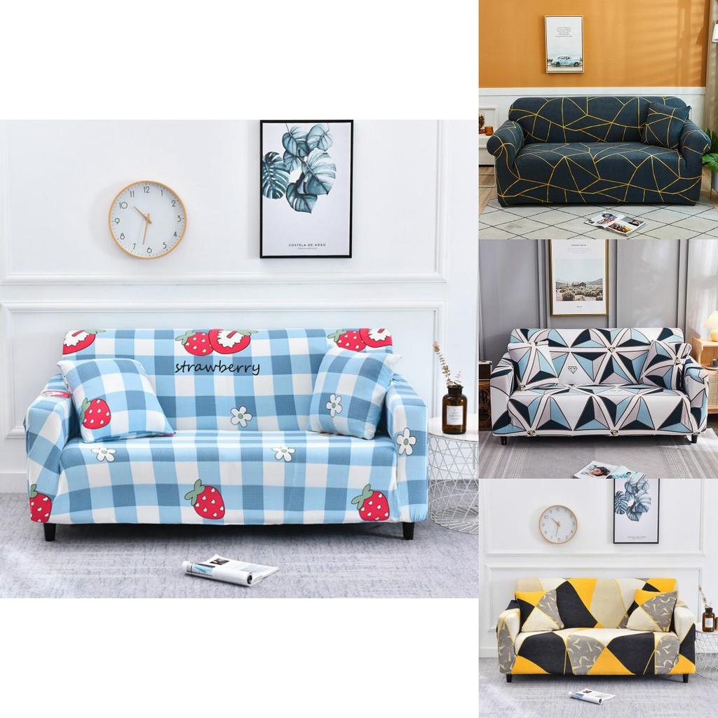 Премиальный мягкий чехол-накидка, нескользящий эластичный чехол для дивана с потрясающим цветочным узором из листьев