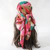 70cm Design Hair Bands Square Scarves Fashion Print Satin Silk Scarf for Women Neckerchief Wrist Wraps Lady Ribbon Shawl Foulard