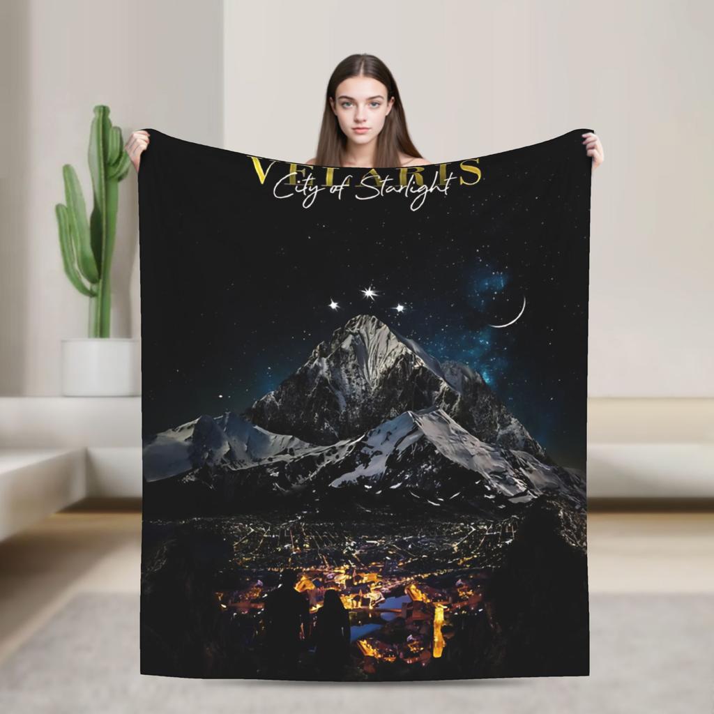 Soft Blanket Travel Office Velaris City of Starlight Bedding Throws Flannel Bedspread For Living Room Funny Sofa Bed Cover