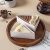 Прозрачные треугольные коробки для упаковки кусков торта