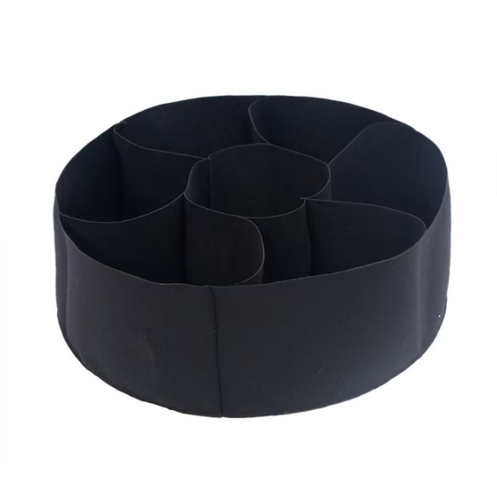 Freestanding Garden Grow Bags Circular Divided Planter Plant Nursery for Balcony Patio Yard Deck
