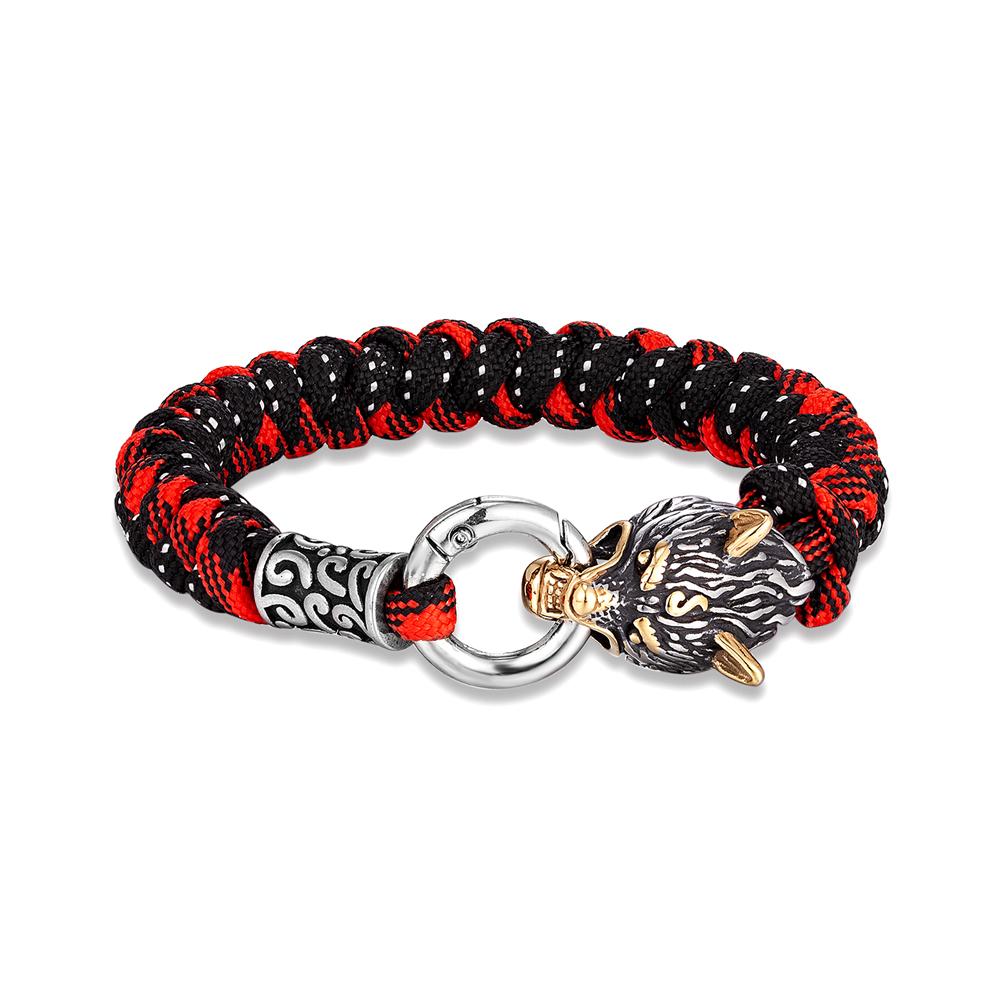 Ретро-скандинавские браслеты для выживания в стиле волка Одина, мужские браслеты для выживания в стиле викингов Geri&Freki из нержавеющей стали, паракордовые веревочные браслеты ручной работы, украшения для активного отдыха