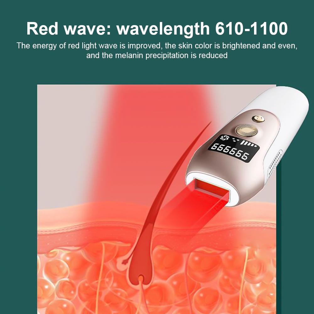 Лазерная эпиляция 2-в-1 с режимом омоложения кожи Устройство для удаления волос IPL в домашних условиях 5 передач