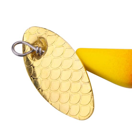 5 шт. 5 см/4,6 г 6 см/6,8 г вращающаяся блесна с крючком из твердого металла вращающаяся приманка для соленой воды пресноводные судак окунь рыболовные принадлежности