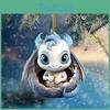 Charming Acrylic Dragon Egg Pendant For Christmas Tree Decor And Car Mirror Ornament
