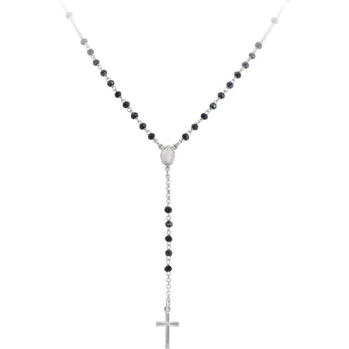Collier - AMEN - CROBG4 - Argent 925 - Cristal - Gris
