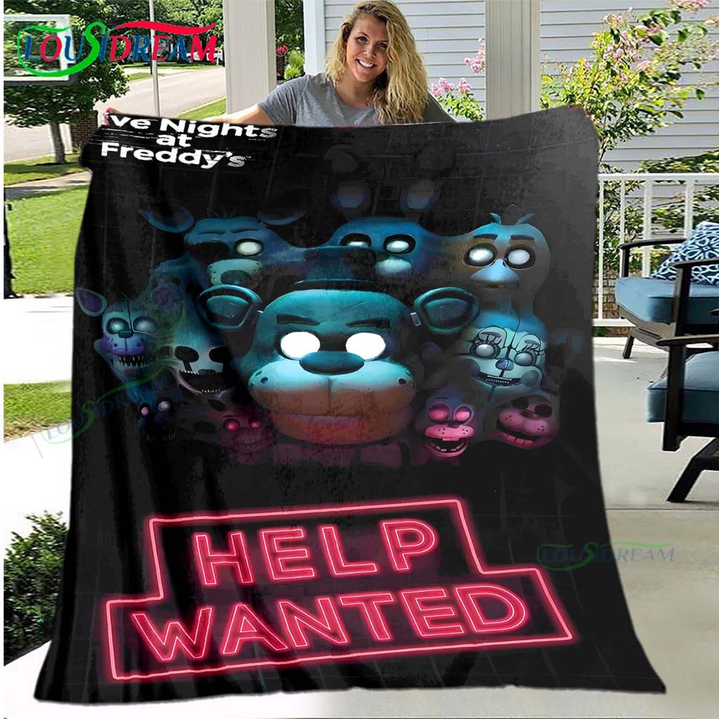 Горячие Персонажи Ужасов Узор Фланелевый Тонкий Плед Портативный Домашний Дорожный Офисный Плед для Игр во Время Обеденного Перерыва Подарок на День Рождения