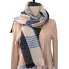 Korean Winter Plaid Scarf Thicken Checkered Scarf Fashion Men's Plaid Scarf  Gifts
