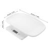 Compact Digital Pet Scale for Small to Medium Pets Accurate 0.1kg Detection LCD Display Auto-Off Battery Powered Portable Size