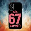Шесть семь 67 Чехол для телефона Для Samsung S26,25,24,21,22,23,30,20,Ultra,Plus,Fe,Lite Черный Мягкий чехол