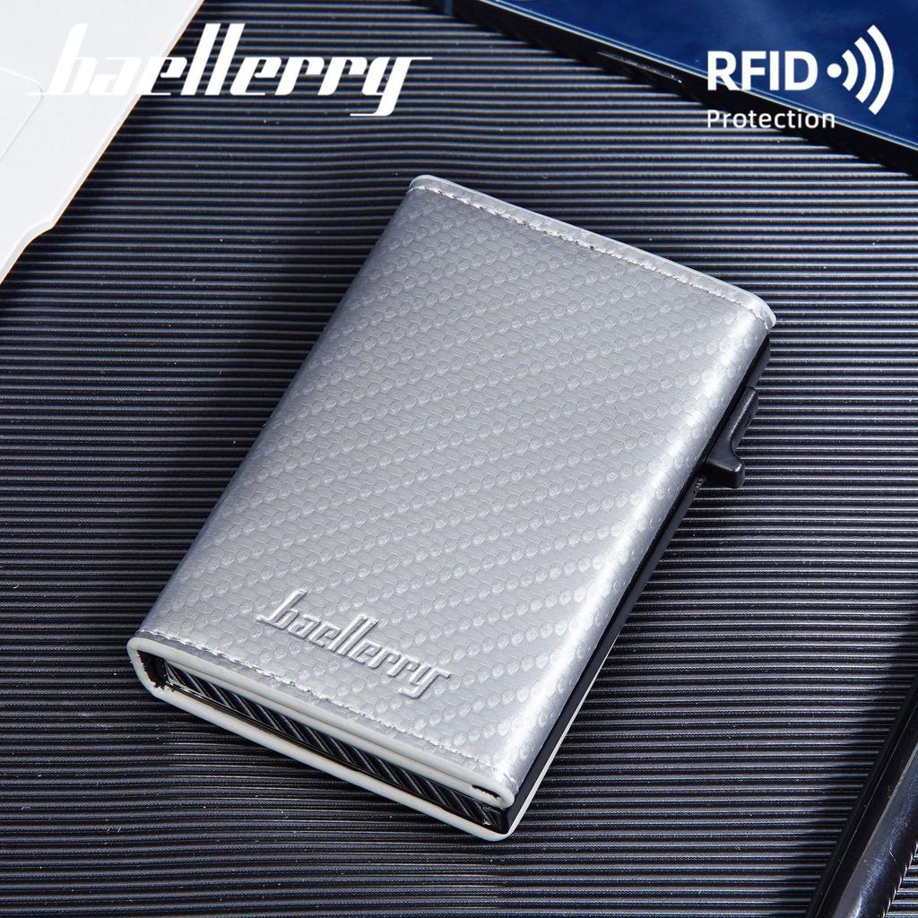 Новая мужская кардхолдер RFID автоматический всплывающий молния углеродное волокно магнитный держатель для карт мужчины