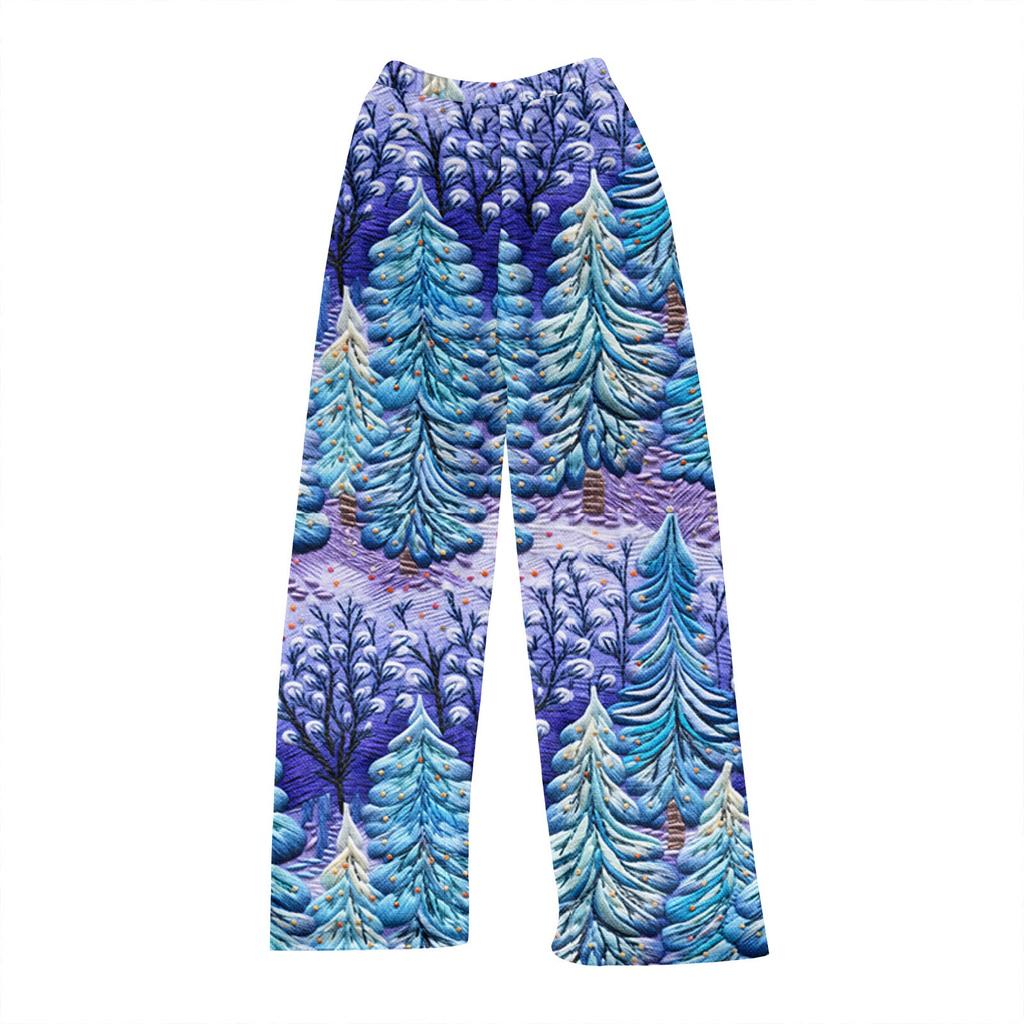 Женские зимние клетчатые брюки, длинные брюки, спортивные брюки