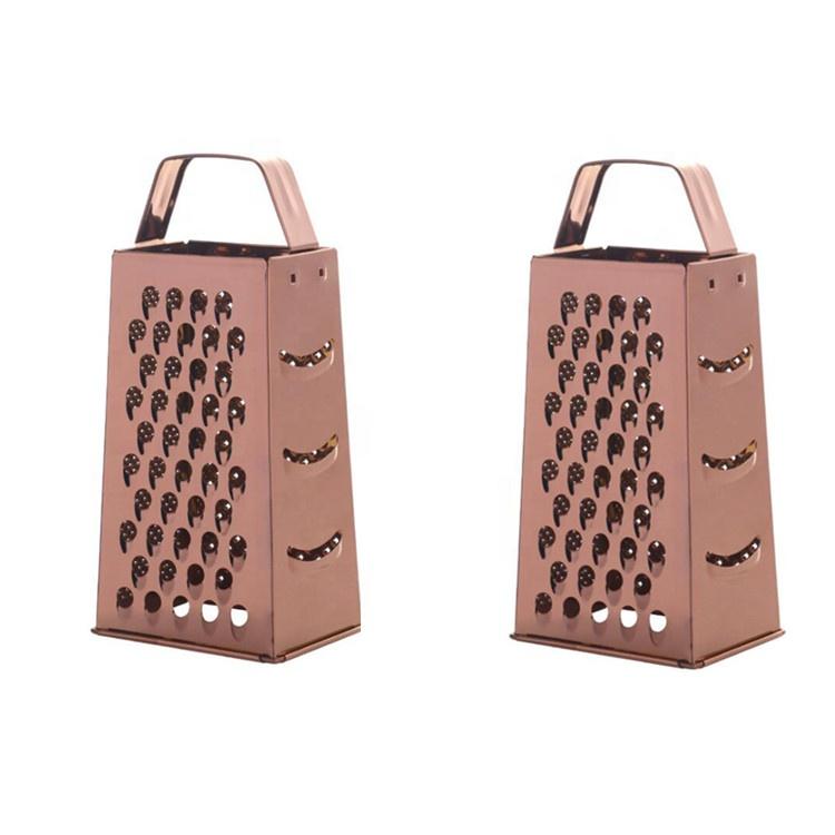 GS403 Kitchen Accessories Large Size Steel Handle 4 Sides Cheese Food Grater