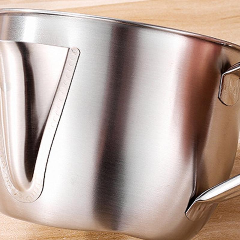 Многоцелевой стальной кухонный фильтр для масла и супа, дуршлаг-чаша с надежной ручкой и функцией легкого обслуживания