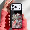 Чехол для телефона в японском стиле с драконом для iPhone 17 16 15 14 13 Pro Max Задняя крышка для 12 11 Pro Coque