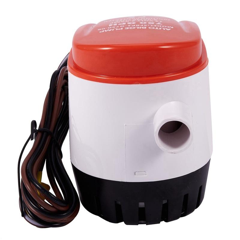 2X Automatic 12V Bilge Pump 750Gph With Internal Float Switch Auto Water Boat Submersible Auto Pump