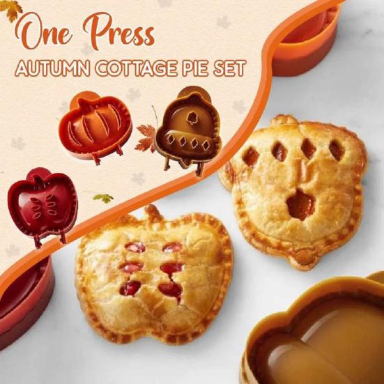Mini Pie Molds Dough Press Pocket Pie Mold Apples Pumpkin Acorn Shapes Cookie Cutters Holiday Baking Tools