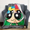 1pc Powerpuff Girls Flannel Throw Blanket Lightweight Soft Warm All Season Blanket for Sofa, Bed, Travel,L1028126