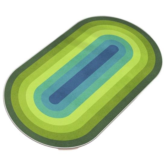 100x50 см Радужный коврик для прыжков со скакалкой, двусторонний противоскользящий силиконовый коврик, противоударный коврик для фитнеса и упражнений, домашний прикроватный ковер