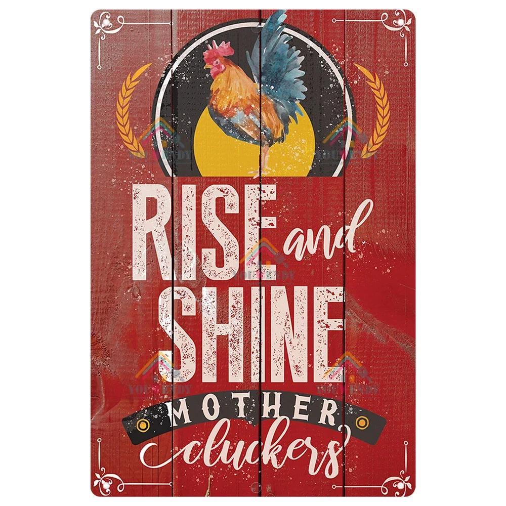 Retro Tin Sign I Love My Ladies Vintage Metal Sign, Funny Chicken Farm Decor, Farmhouse Sign, Country Decor, 7.9x11.8 Inch